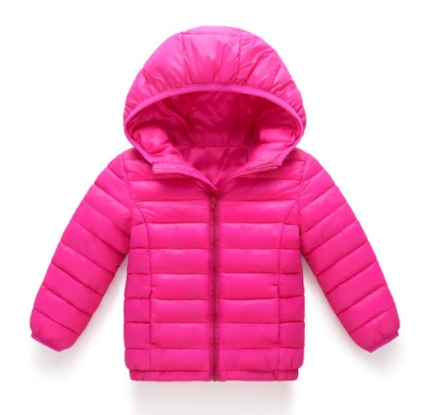 Chaqueta acolchada infantil J3024 rosa oscuro 5