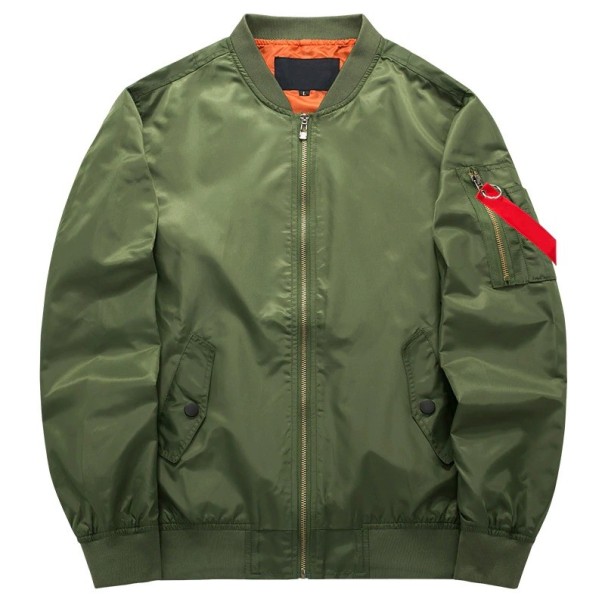 Chaqueta bomber para hombre verde militar M 2