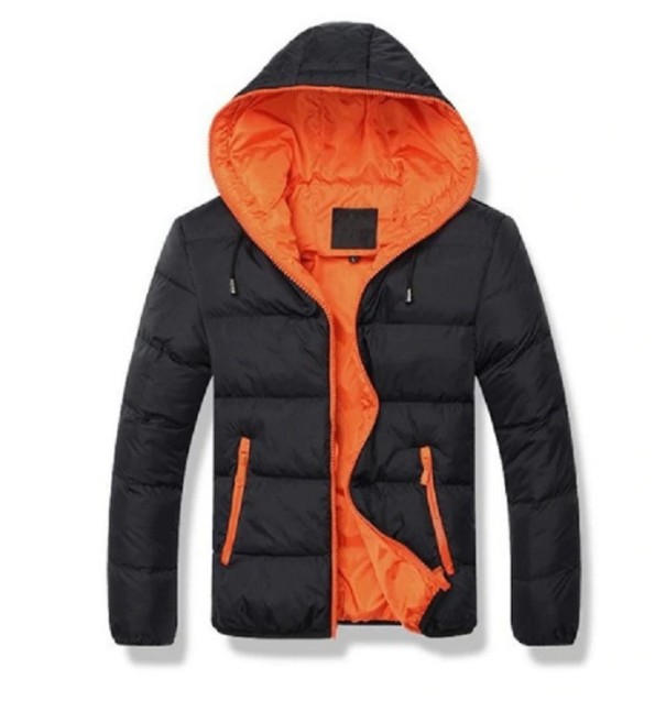 Chaqueta con capucha para hombre J2043 naranja L