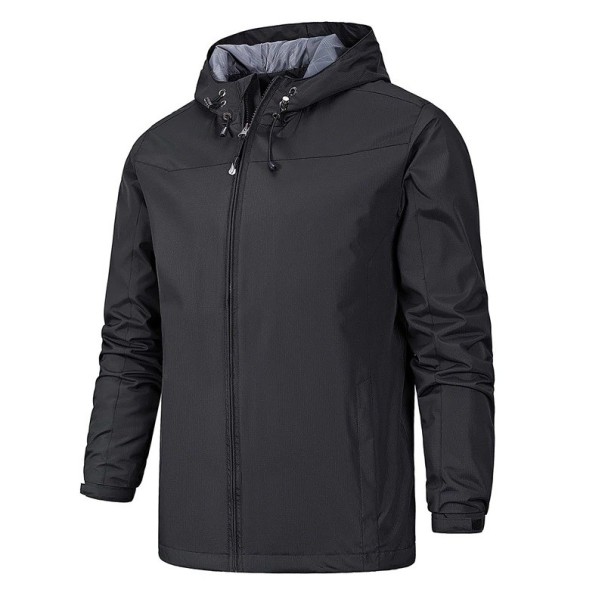 Chaqueta con capucha para hombre S67 negro L