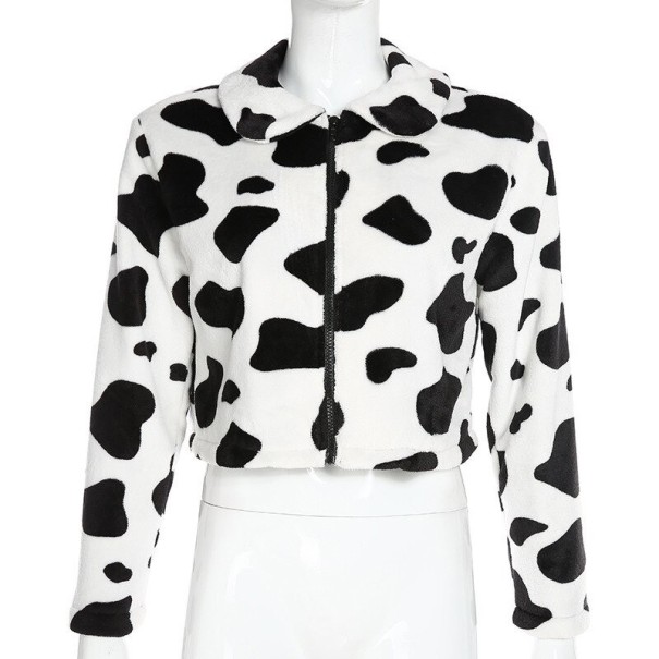 Chaqueta corta de mujer con lunares S