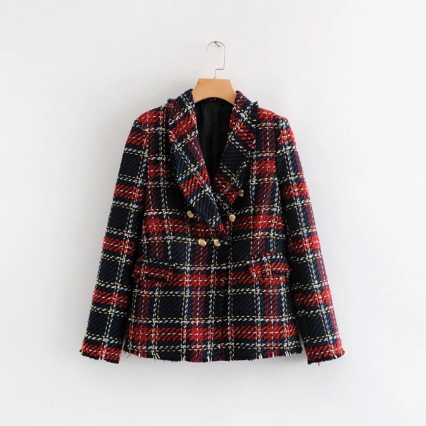 Chaqueta de cuadros para mujer B956 L 1