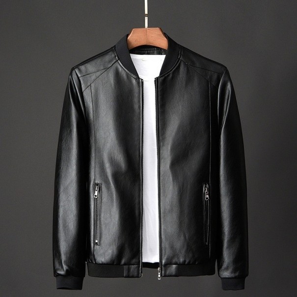 Chaqueta de cuero para hombre F1090 negro XS