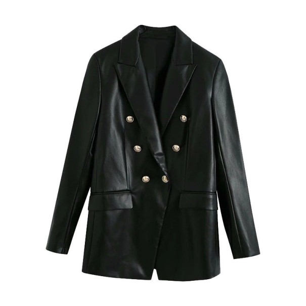 Chaqueta de cuero para mujer L