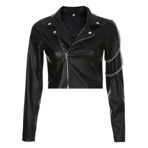 Chaqueta de cuero para mujer P1477 M