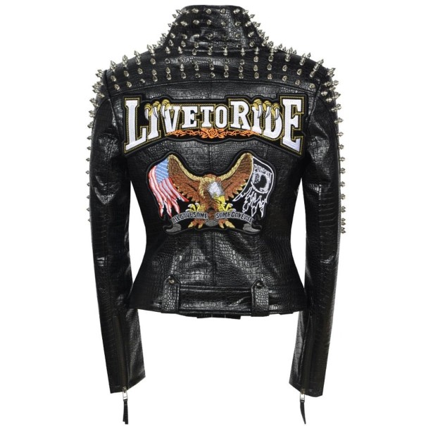 Chaqueta de cuero para mujer P1933 M 2