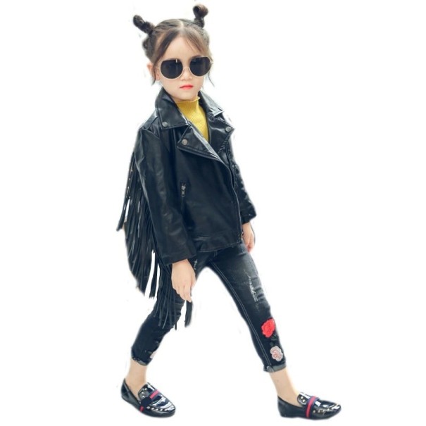 Chaqueta de cuero para niña L1930 5
