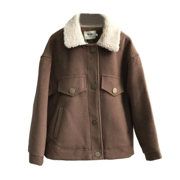 Chaqueta de entretiempo para mujer marrón L
