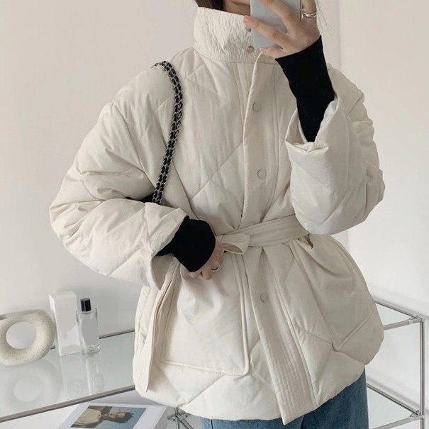 Chaqueta de entretiempo para mujer P1452 crema