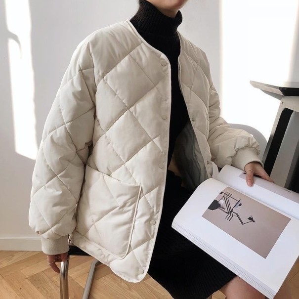 Chaqueta de entretiempo para mujer P1602 crema XS