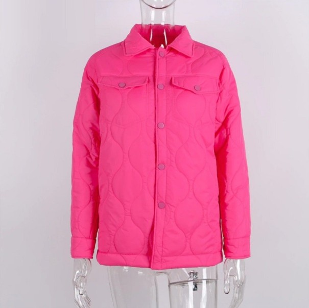 Chaqueta de entretiempo para mujer P2564 rosa oscuro S