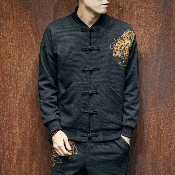 Chaqueta de hombre con dragón XS 2
