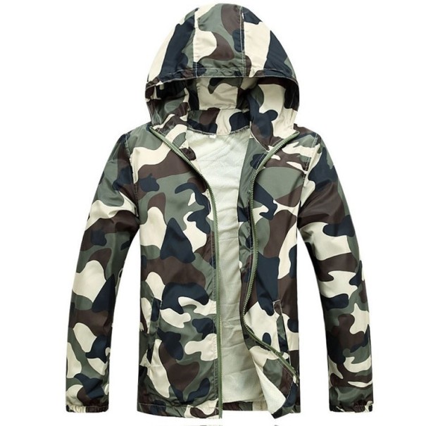 Chaqueta de hombre con estampado militar S