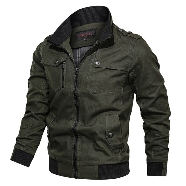 Chaqueta de hombre F1060 verde oscuro L