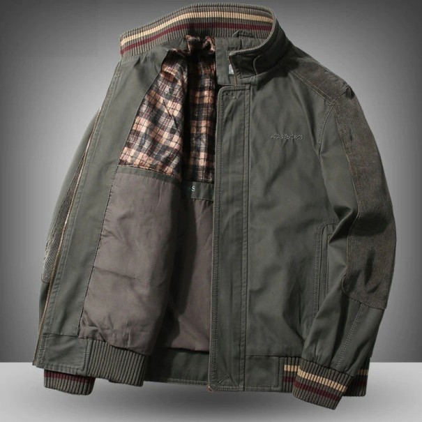 Chaqueta de hombre F1067 verde militar S