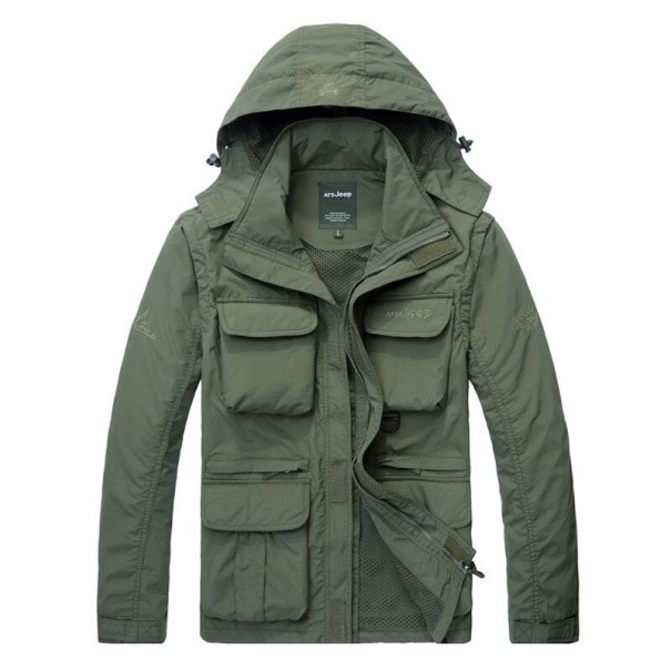 Chaqueta de hombre F1172 verde militar S