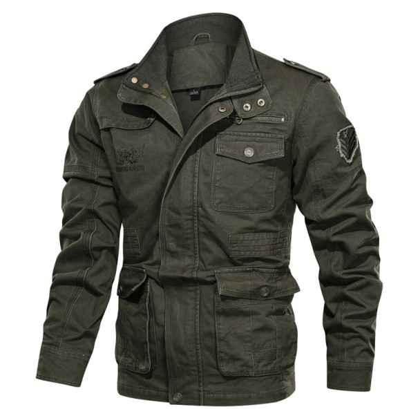 Chaqueta de hombre F1208 verde militar XS