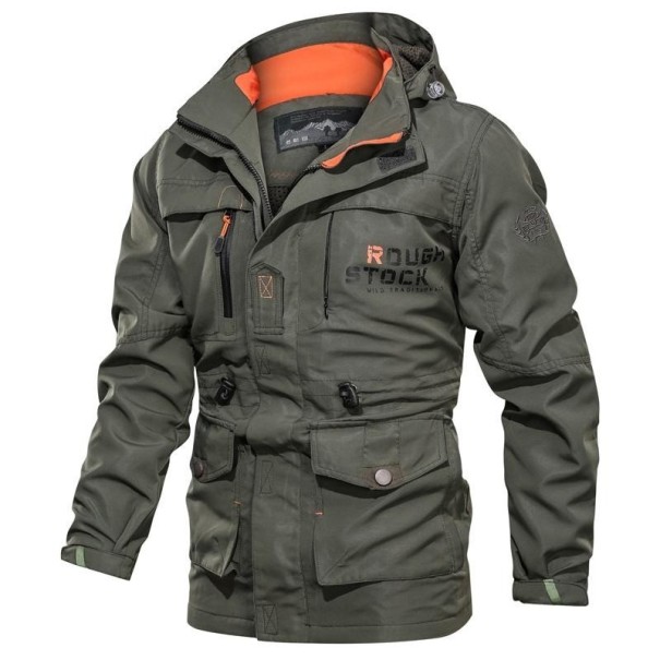 Chaqueta de hombre F1259 verde militar S