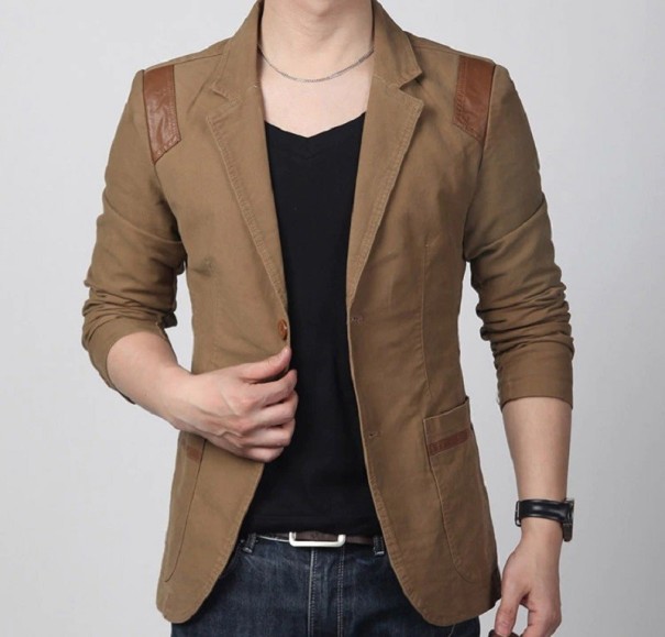 Chaqueta de hombre F371 marrón L