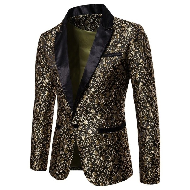 Chaqueta de hombre F383 dorado M