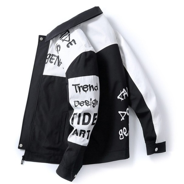 Chaqueta de hombre primavera/otoño A3007 negro L 2 Chaqueta de hombre primavera/otoño A3007 negro L 2