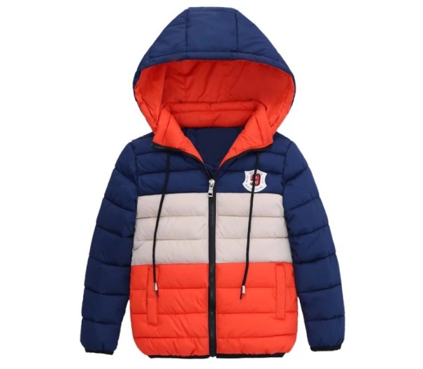 Chaqueta de invierno acolchada para niños J1865 naranja 6