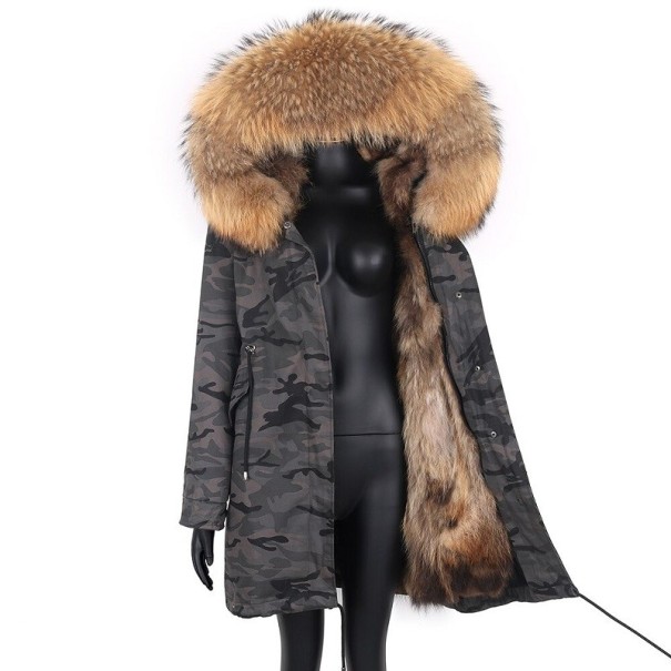 Chaqueta de invierno de mujer con pelo P1729 XL 7