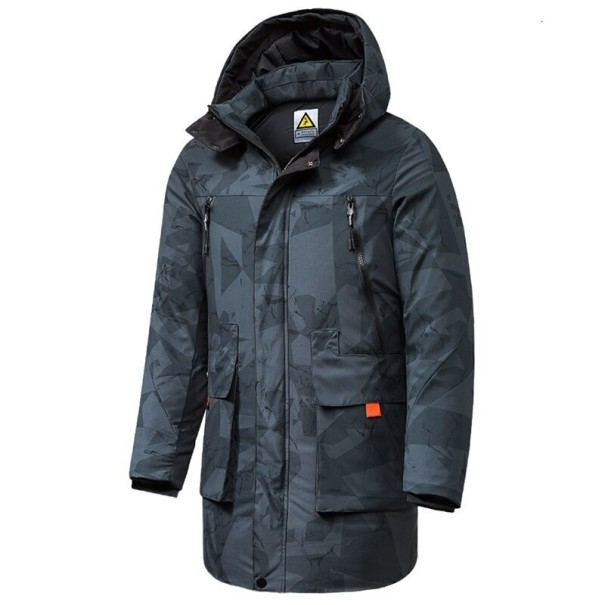 Chaqueta de invierno para hombre F1294 gris oscuro 4XL