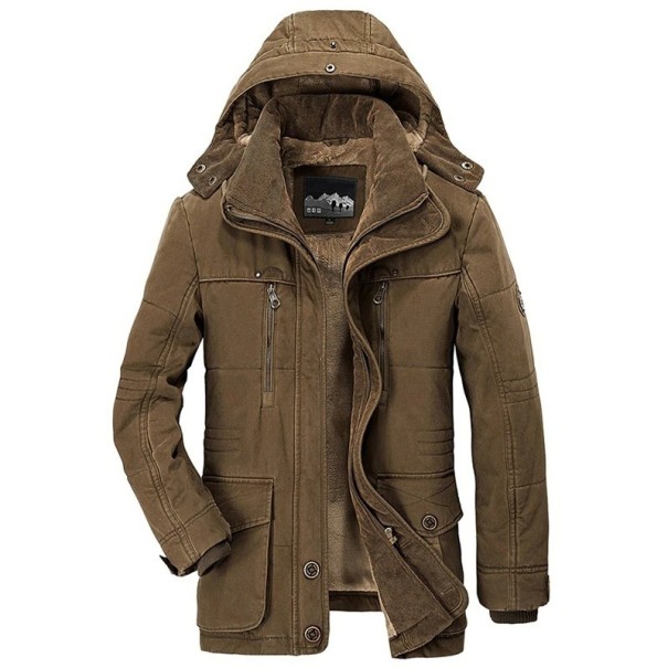 Chaqueta de invierno para hombre S59 marrón L
