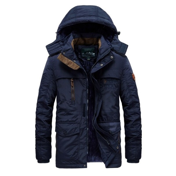 Chaqueta de invierno para hombre S97 azul oscuro M