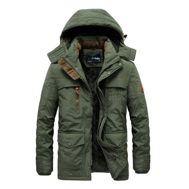 Chaqueta de invierno para hombre S97 verde militar M