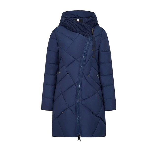 Chaqueta de invierno para mujer A1863 azul oscuro S