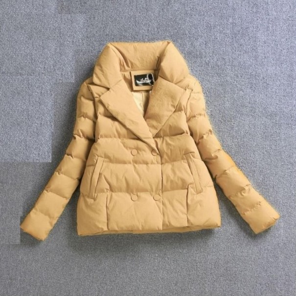 Chaqueta de invierno para mujer A1877 amarillo M