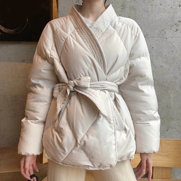 Chaqueta de invierno para mujer B663 crema