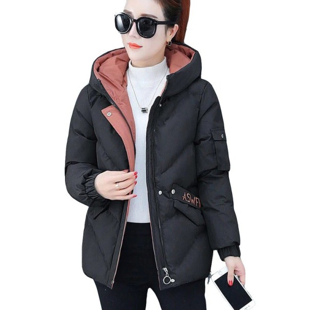 Chaqueta de invierno para mujer B669 negro S