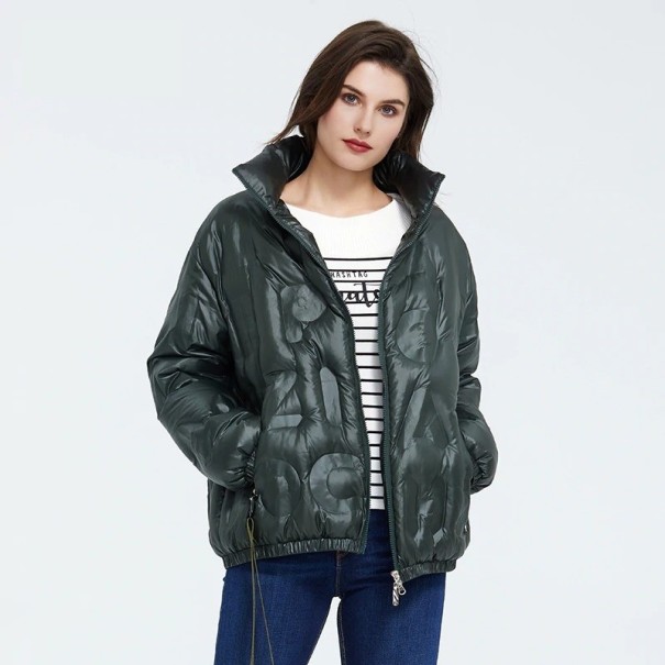 Chaqueta de invierno para mujer B673 verde militar L