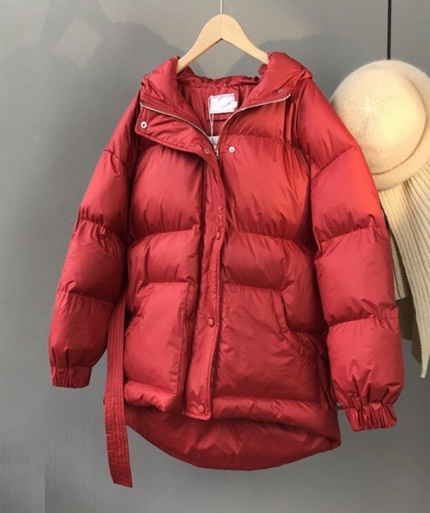 Chaqueta de invierno para mujer B676 rojo S