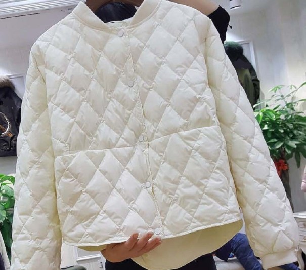 Chaqueta de invierno para mujer blanco S
