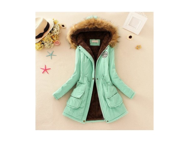 Chaqueta de invierno para mujer Jane J3224 verde claro L