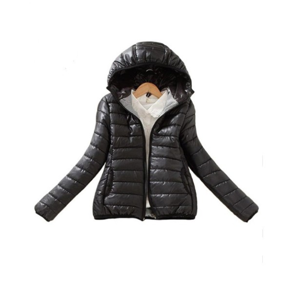 Chaqueta de invierno para mujer negro XS