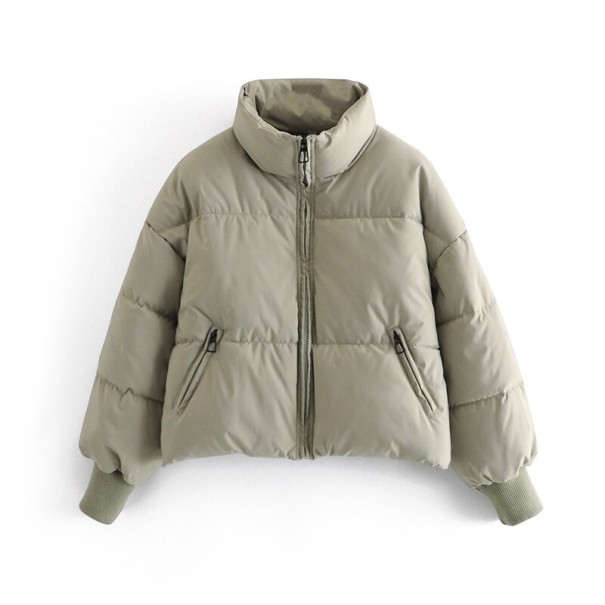 Chaqueta de invierno para mujer P1412 verde militar M