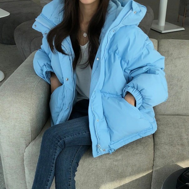 Chaqueta de invierno para mujer P2173 azul claro