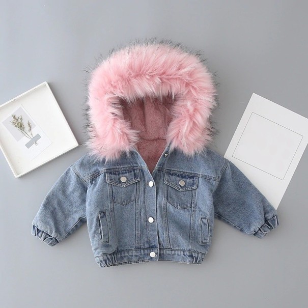 Chaqueta de invierno para niña L2001 rosa 7