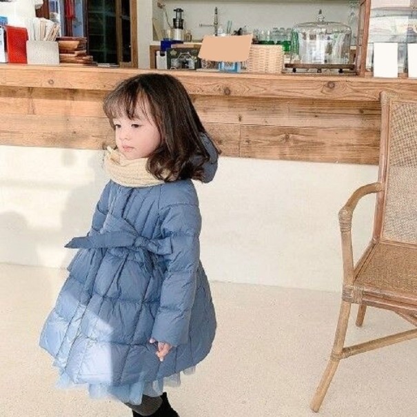 Chaqueta de invierno para niña L2002 azul 12-24 meses