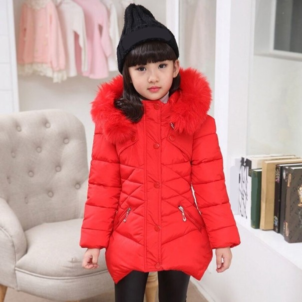 Chaqueta de invierno para niñas L1874 rojo 6