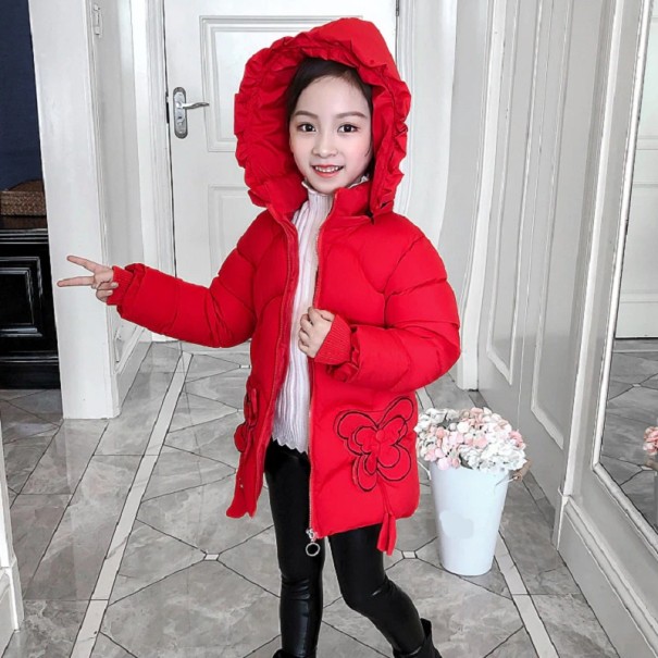 Chaqueta de invierno para niñas L1892 rojo 10