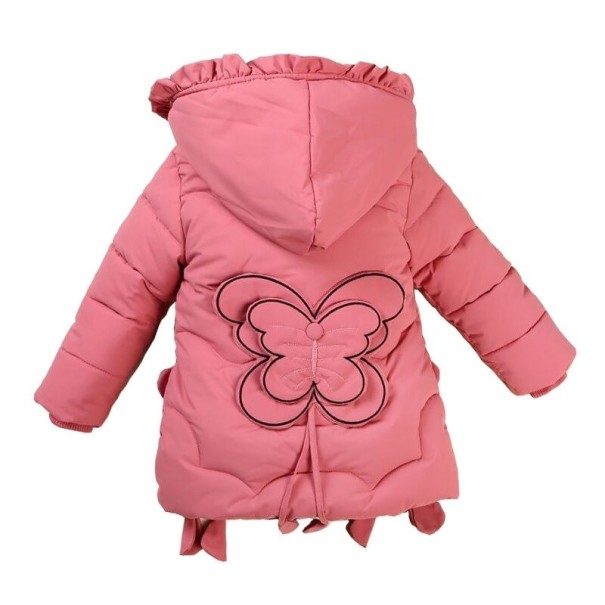 Chaqueta de invierno para niñas L1892 rosa 4