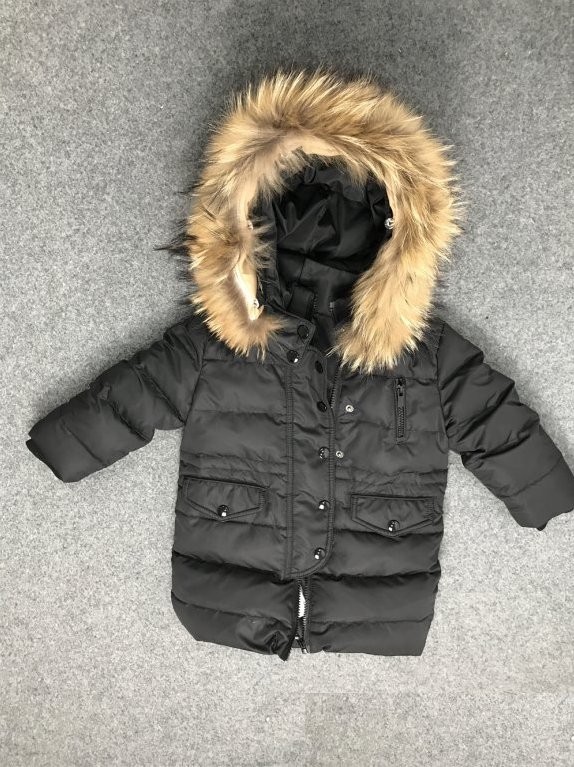 Chaqueta de invierno para niños con capucha J2464 negro 10