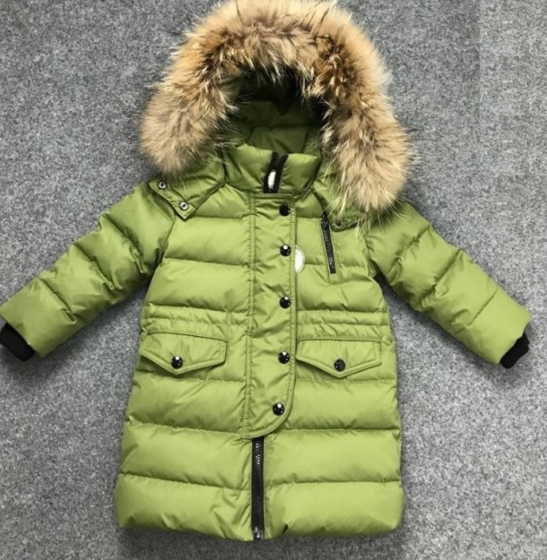 Chaqueta de invierno para niños con capucha J2464 verde 8