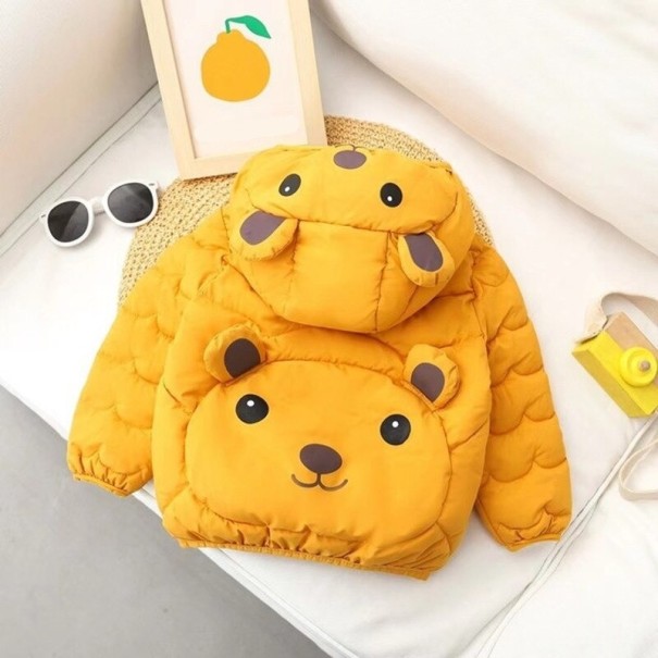 Chaqueta de invierno para niños L1979 amarillo oscuro 3